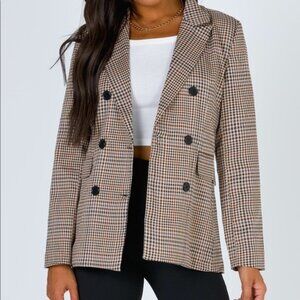 Princess Polly “Mrs Nancy” Blazer – (Size 2, Plaid)